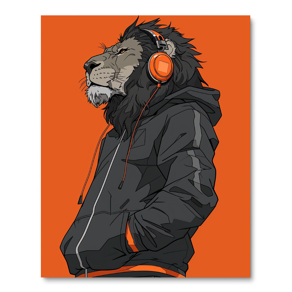 Cyberpunk Lion