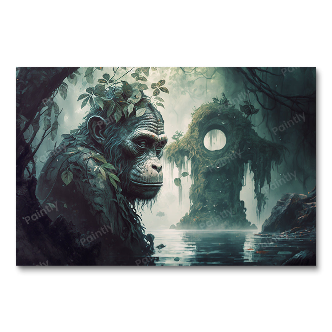 Chimp Contemplation by Lexas