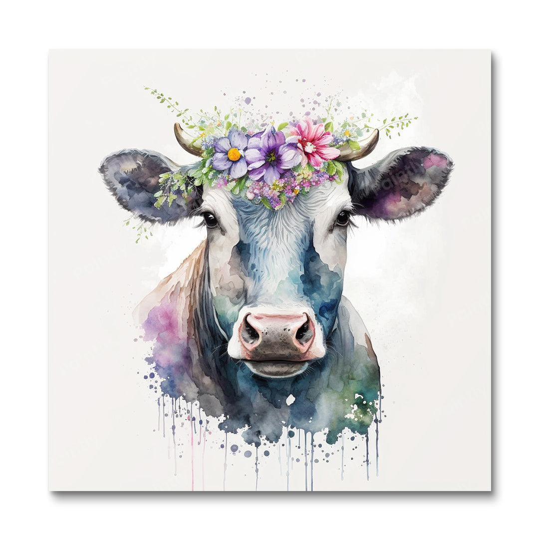 Floral Cow