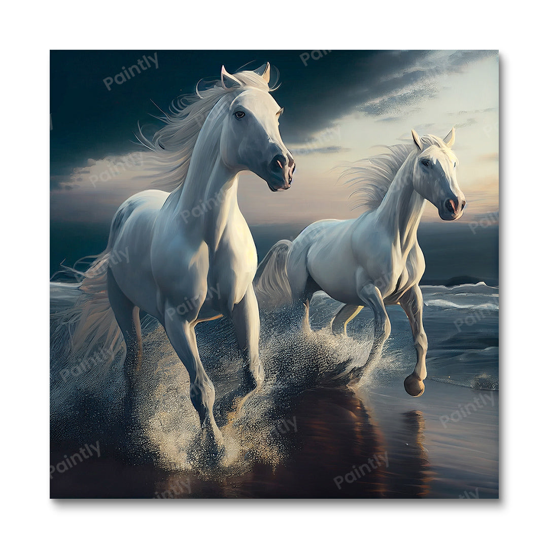 White Majestic Horses II