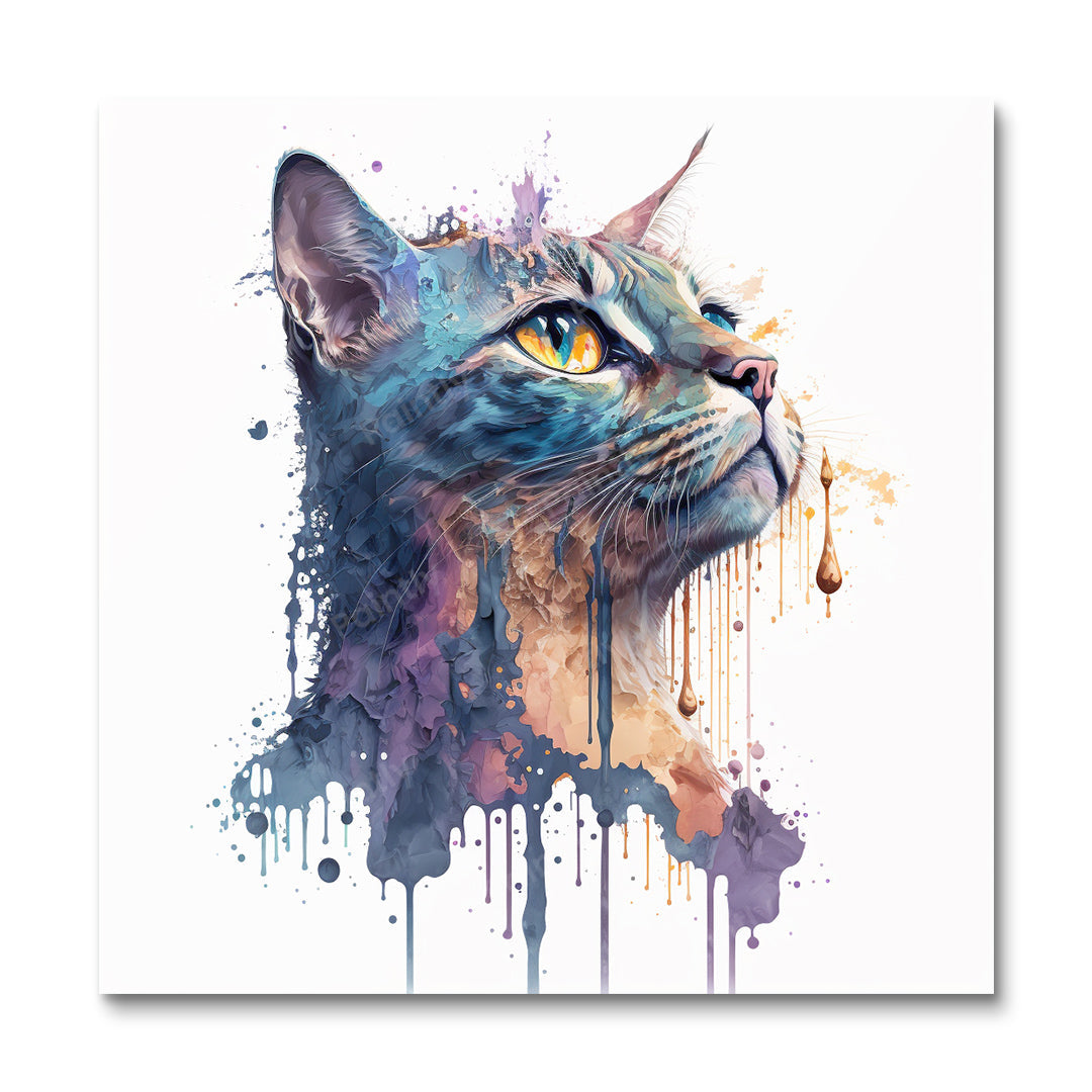Paint Splash Cat I by Avery