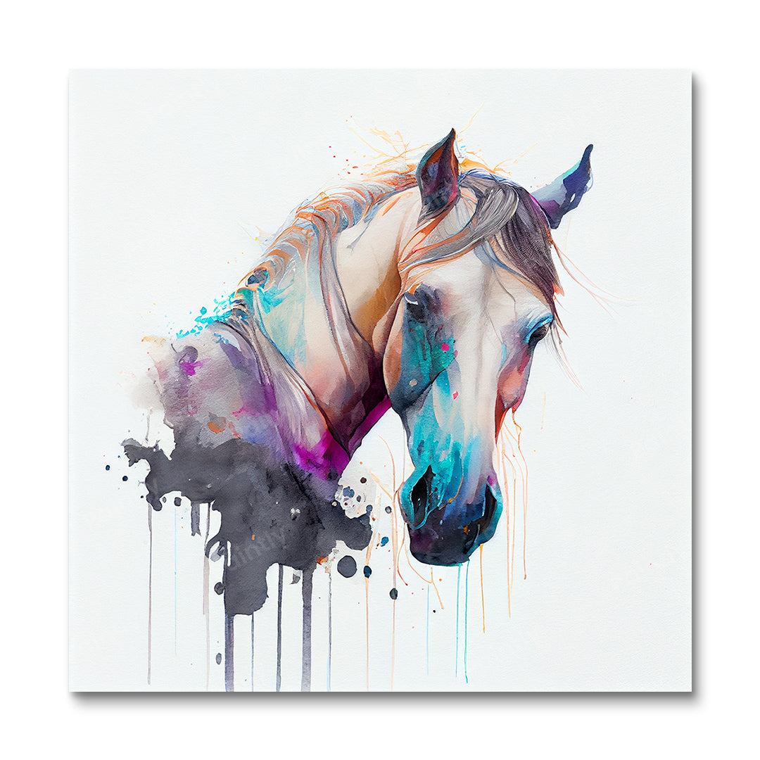 Paint Splash Horse II by Avery