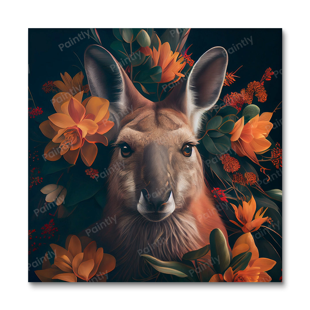 Floral Kangaroo I by Kian