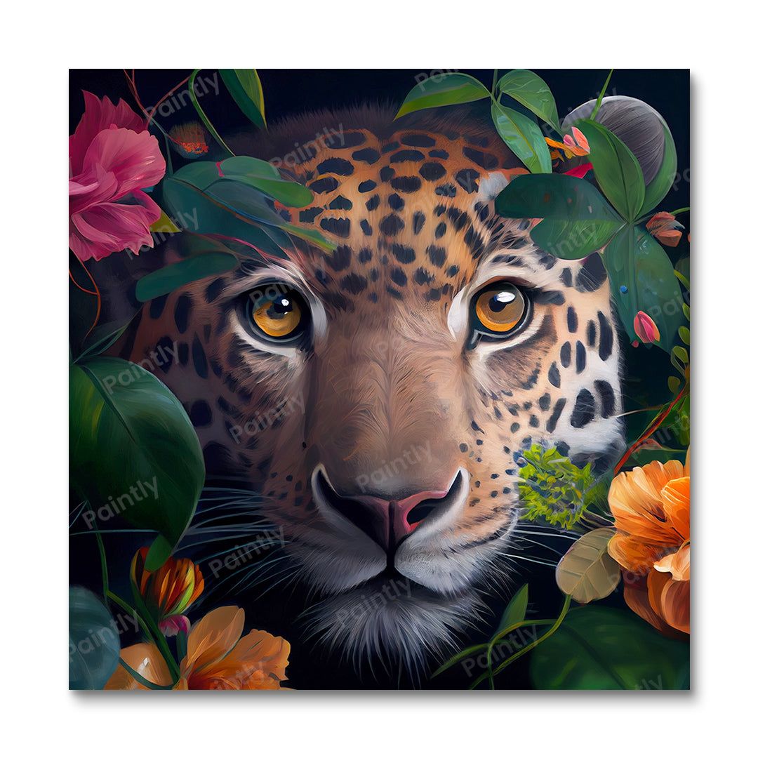 Floral Leopard I by Kian