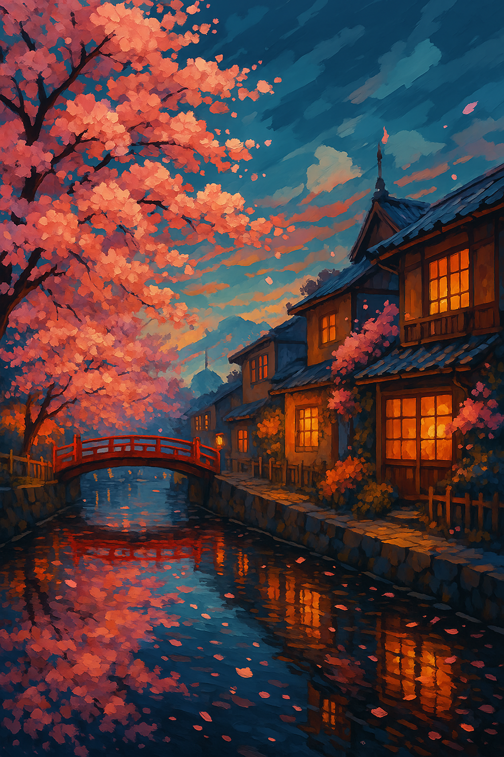 Cherry Blossoms Kyoto Canal