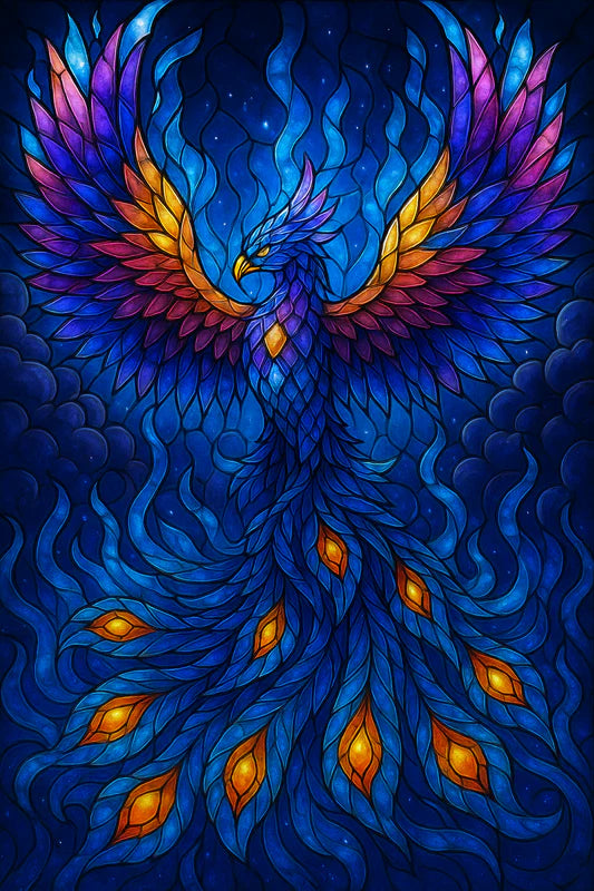 Stained Glass Eternal Phoenix