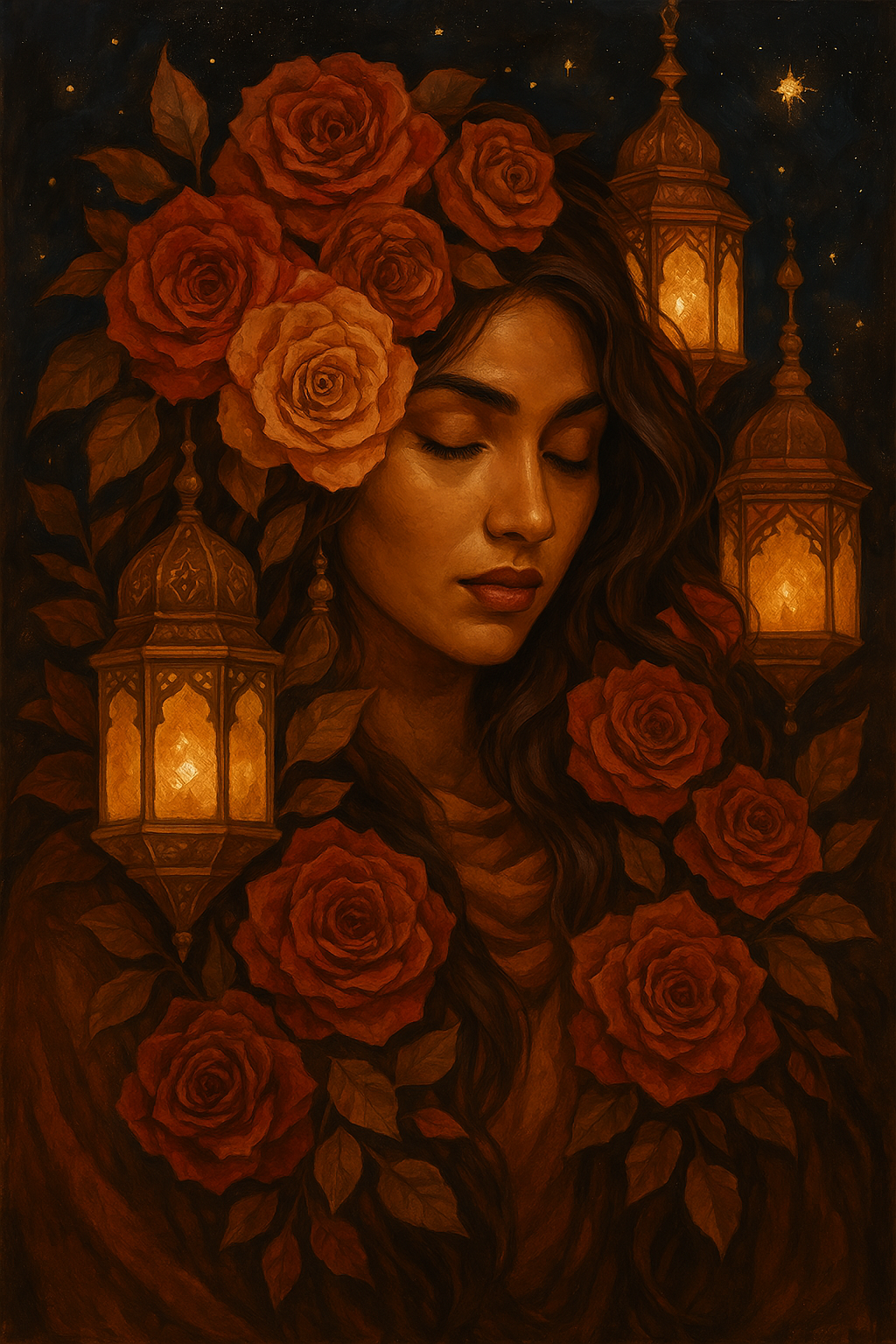 Lantern Indian Beauty