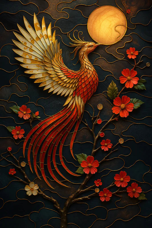 Stained Glass Rise of the Phoenix