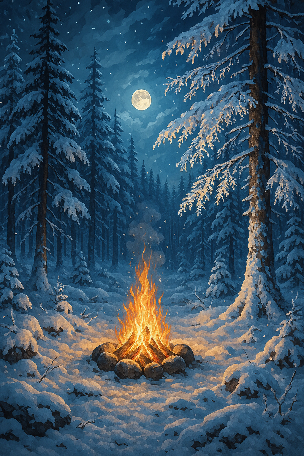 Winter Night By The Fire