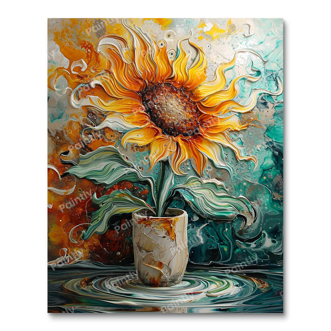 Swirling Sunflower II