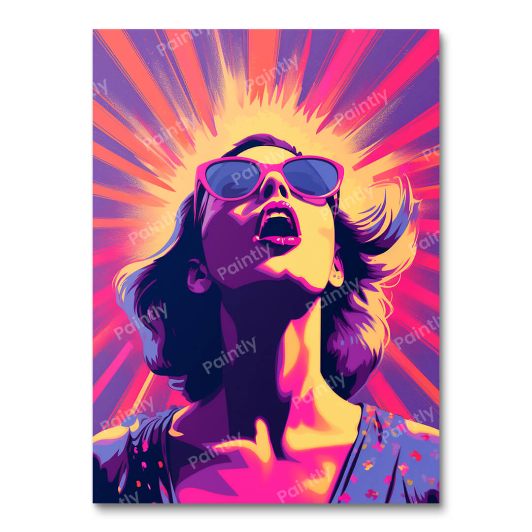 Pop Art Girl in Shades II