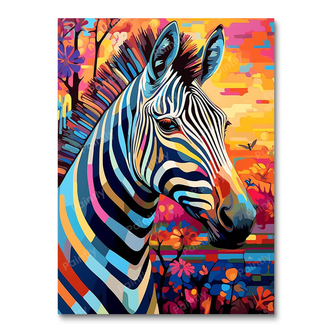 Psychedelic Zebra I