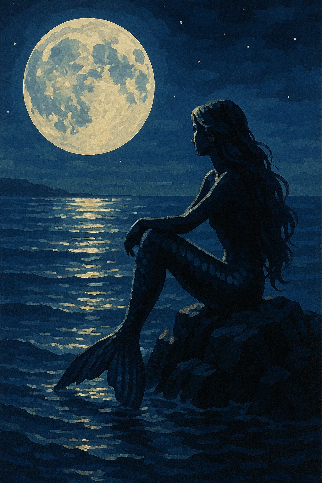 Mermaid under the Moonlight