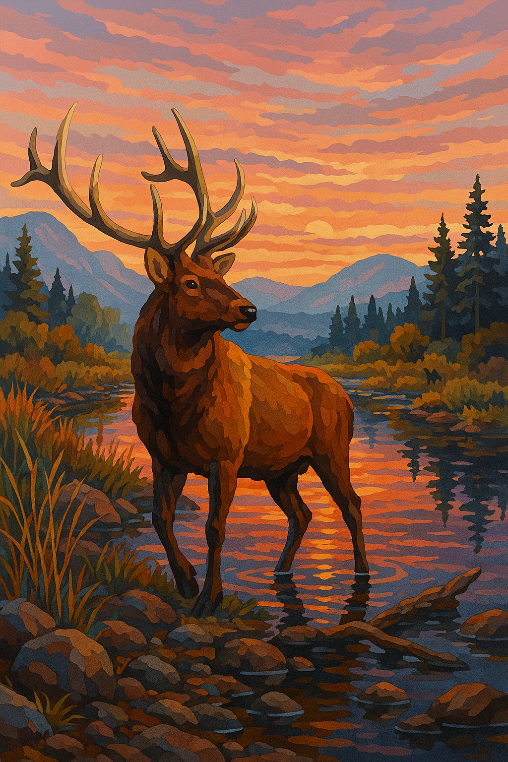 Elk at Sunset Ridge
