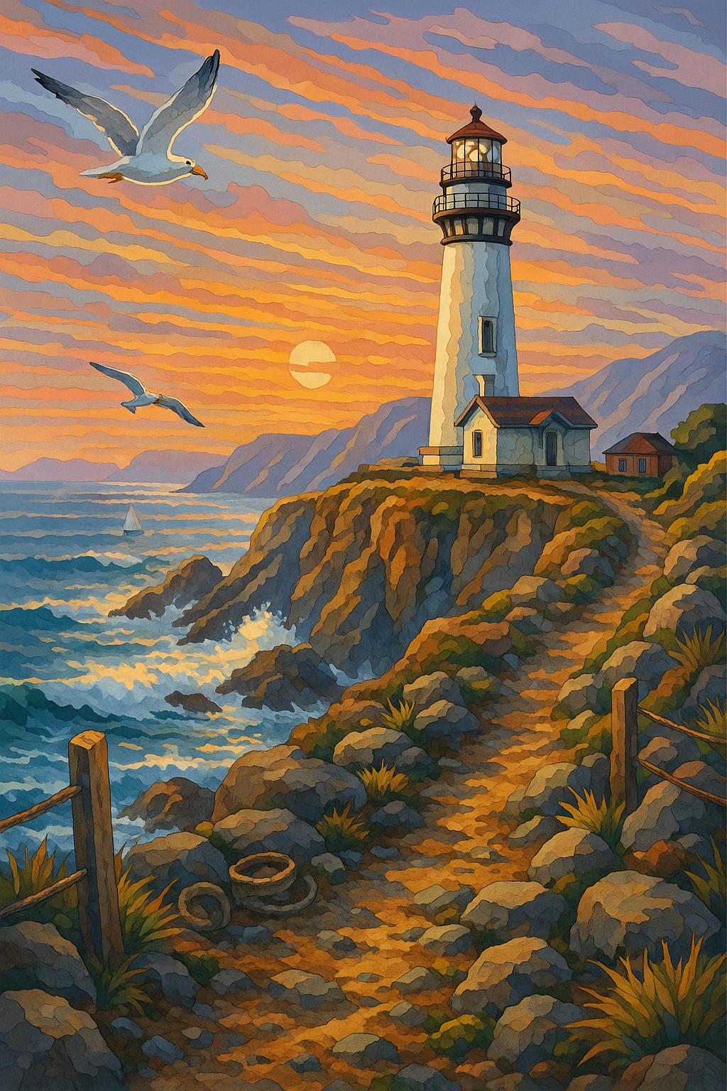 Lighthouse at Dawn's Edge