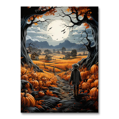 Festive Pumpkin Field