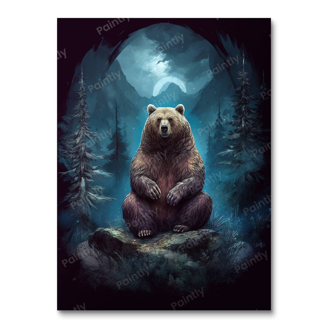 A Bear's Nighttime Watch