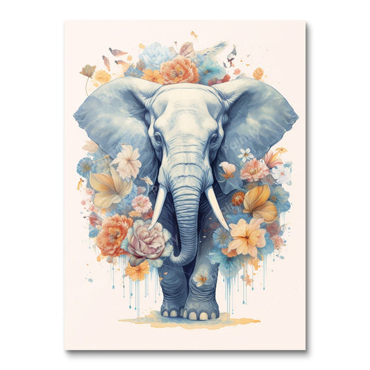 Blue Bouquet Elephant
