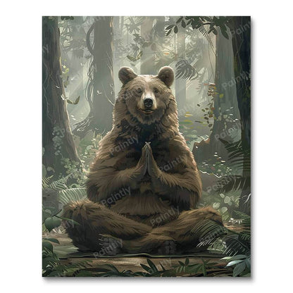 Bear Doing Yoga
