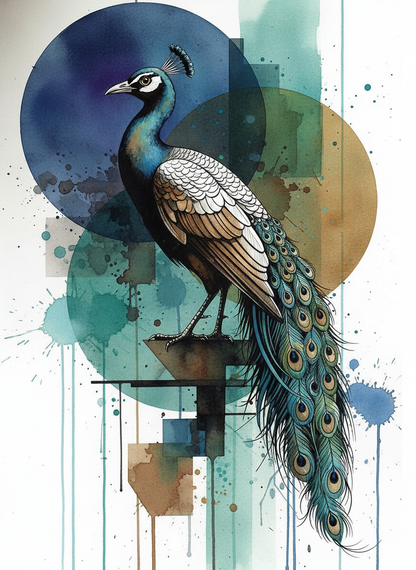 Peacock in Blue