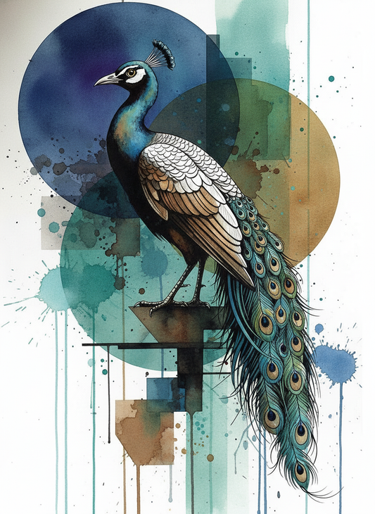 Peacock in Blue