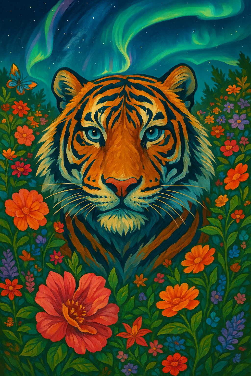 Aurora Floral Tiger