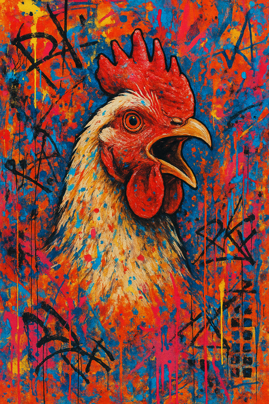 Urban Graffiti Chicken II