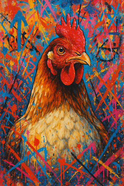 Urban Graffiti Chicken I