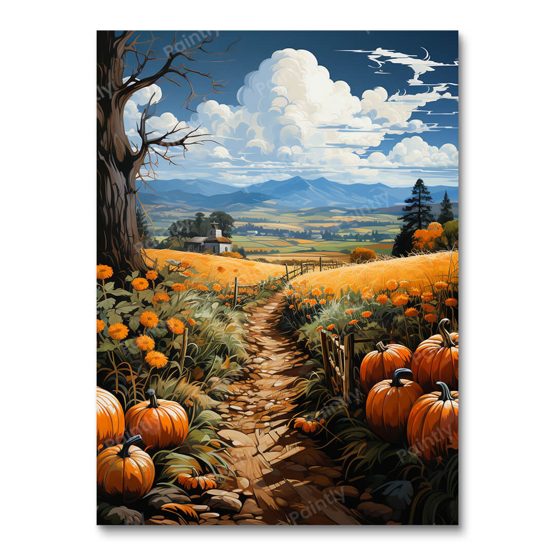 Festive Pumpkin Field II