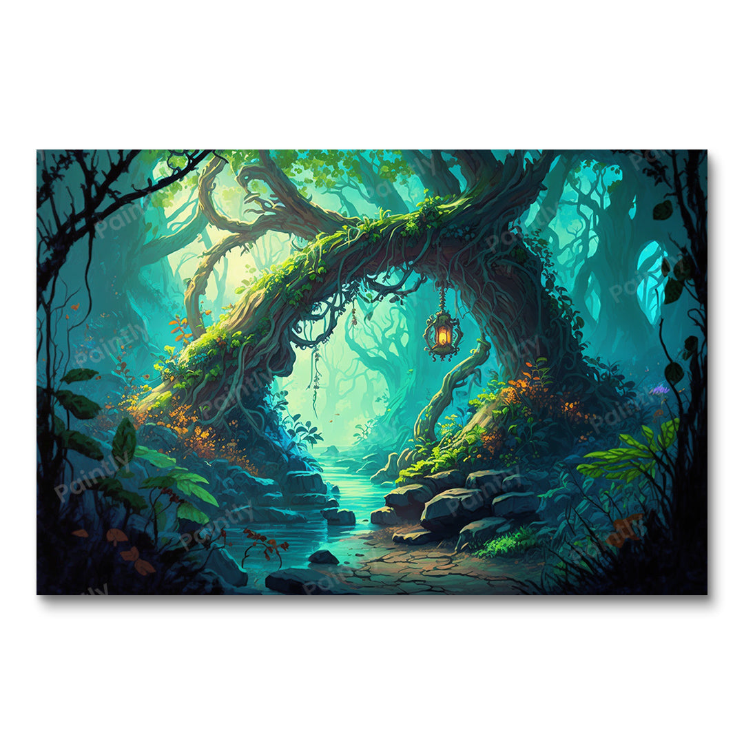 Misty Forest Stream Trail
