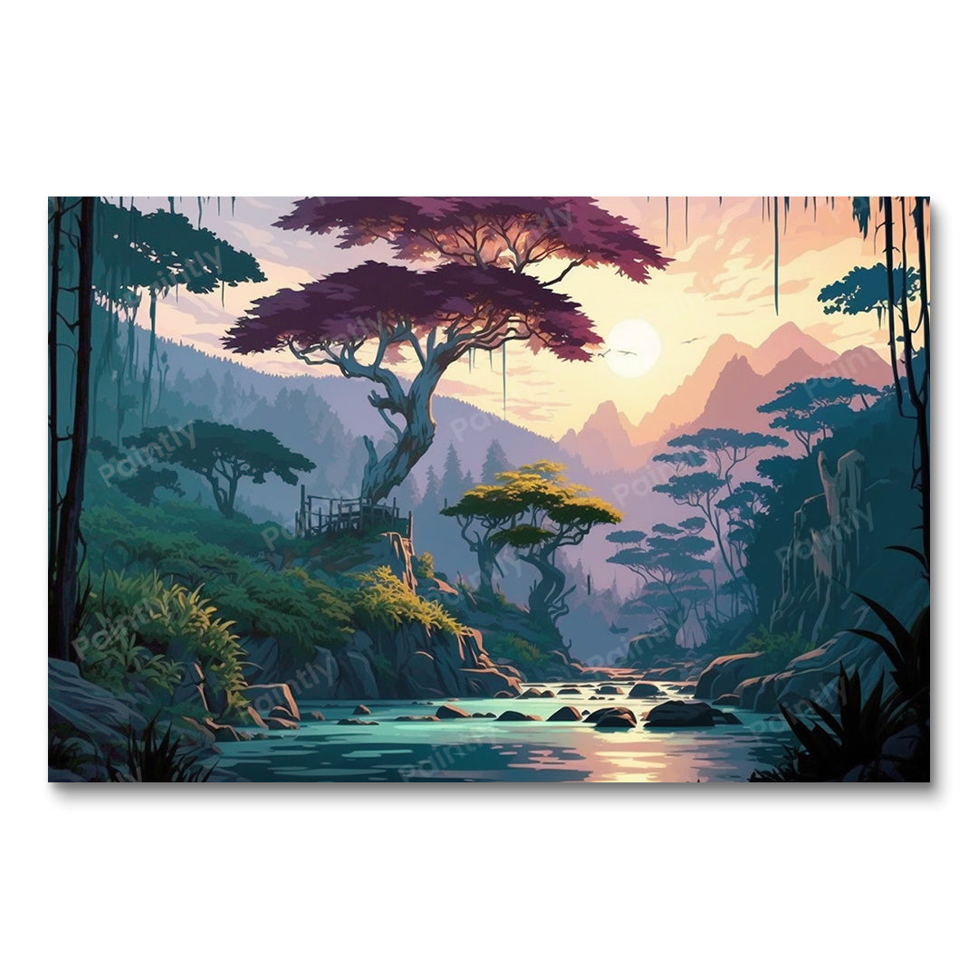 Sun-Kissed Serenade of the Rainforest