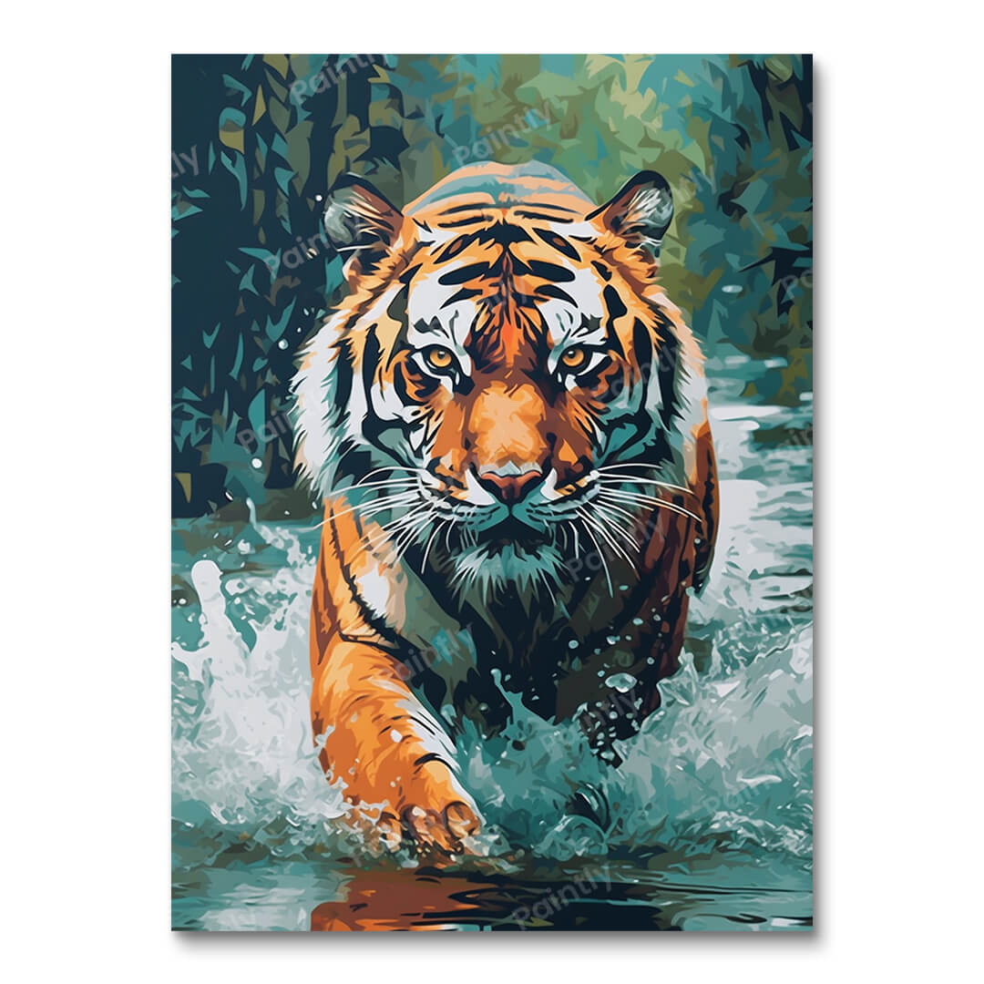 Tiger in the Stream