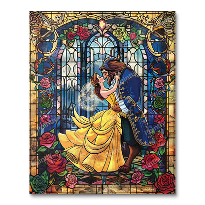 Stained Glass Beauty & The Beast
