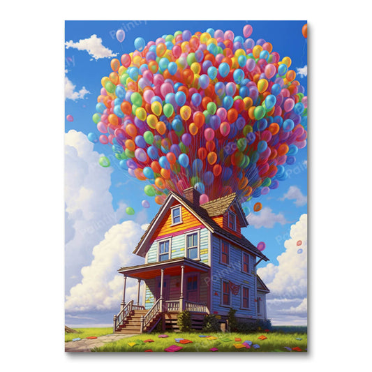 Pointillist Balloon House