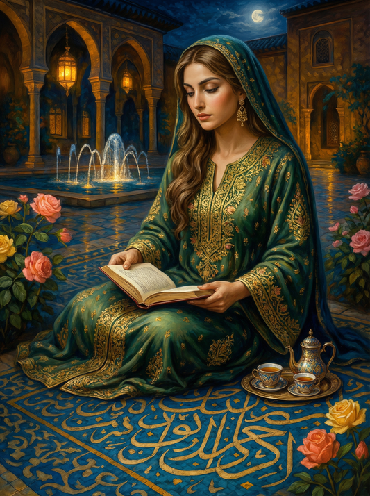 Moonlit Courtyard Reader