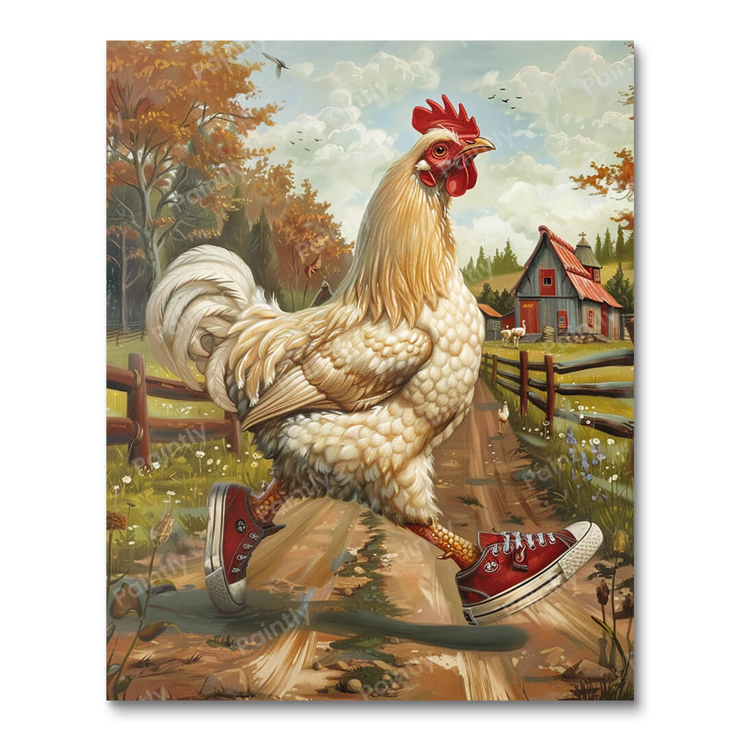 Hen's Morning Jog