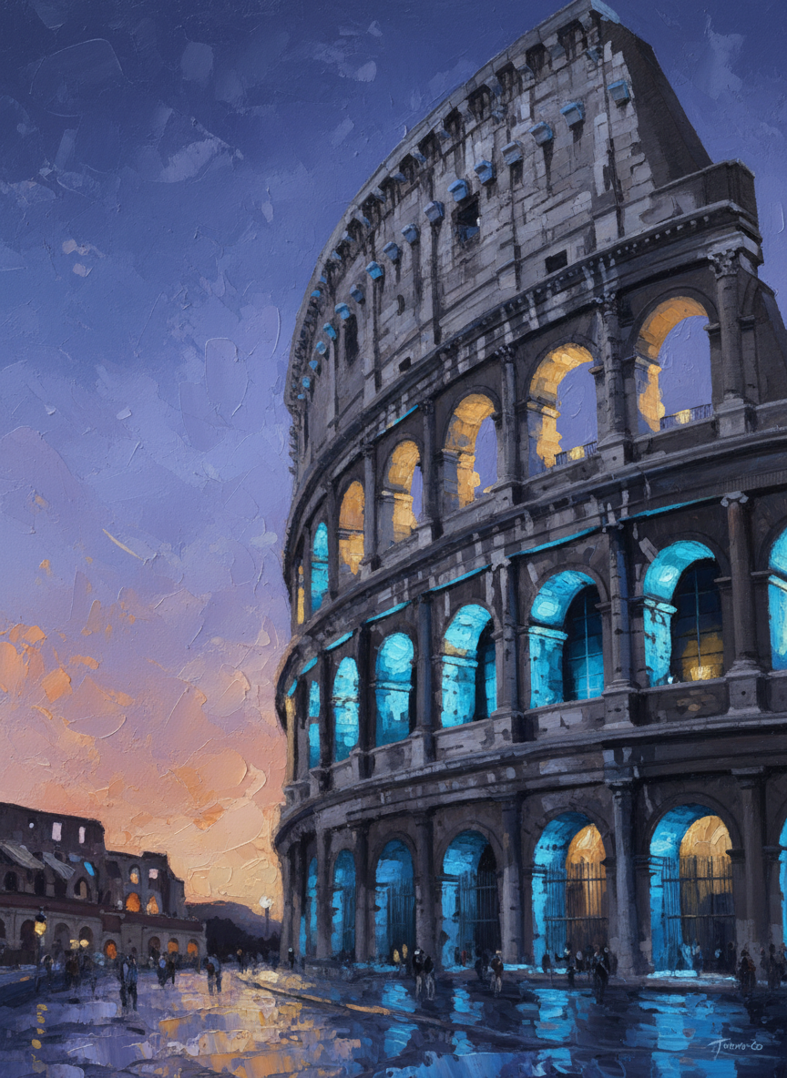 Colosseum at Dusk