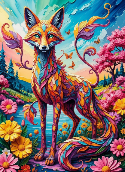 The Enchanted Fox of Spring