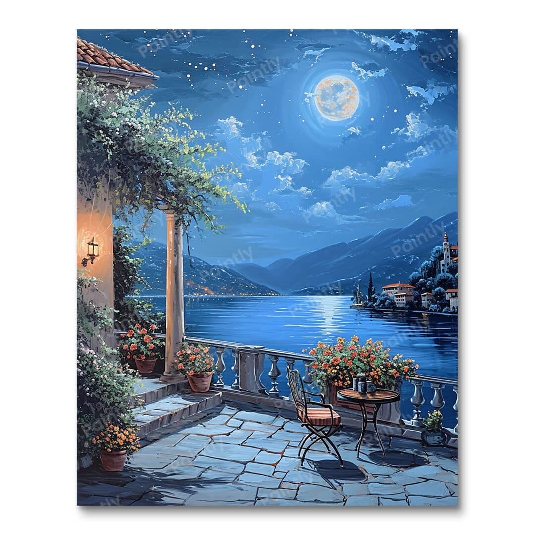 Moonlit Patio by the Seaside II