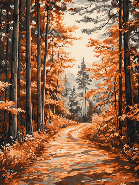 Autumn Forest Winding Path