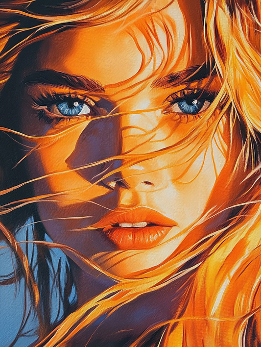 Beautiful Face Sunlight Glow