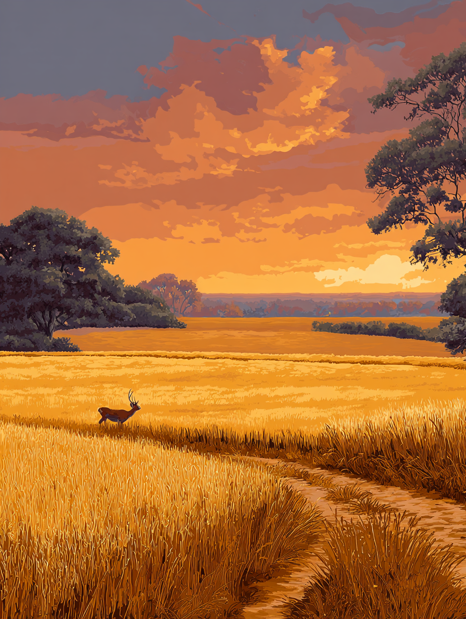 Buck Meadow Evening Sky