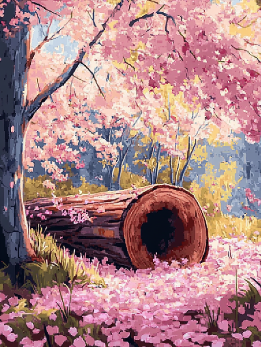 Cherry Blossom Log