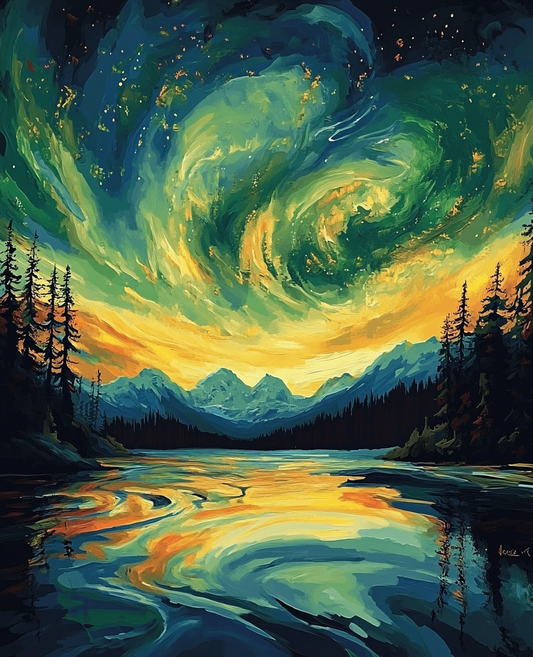 Colorful Sky Mountain Vista