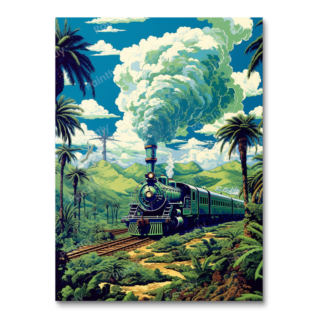 Colorful Tracks and Hills