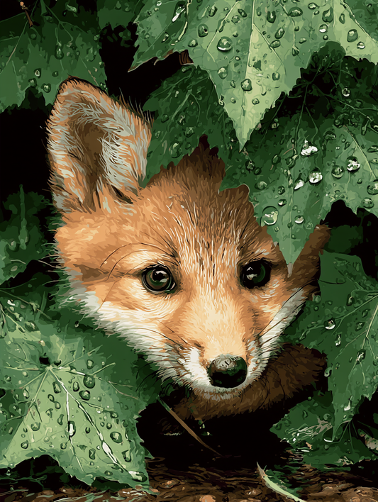 Cute Fox Peeking Out