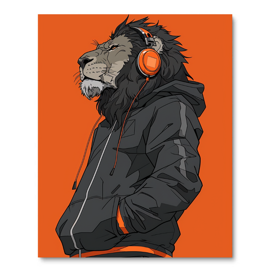 Cyberpunk Lion