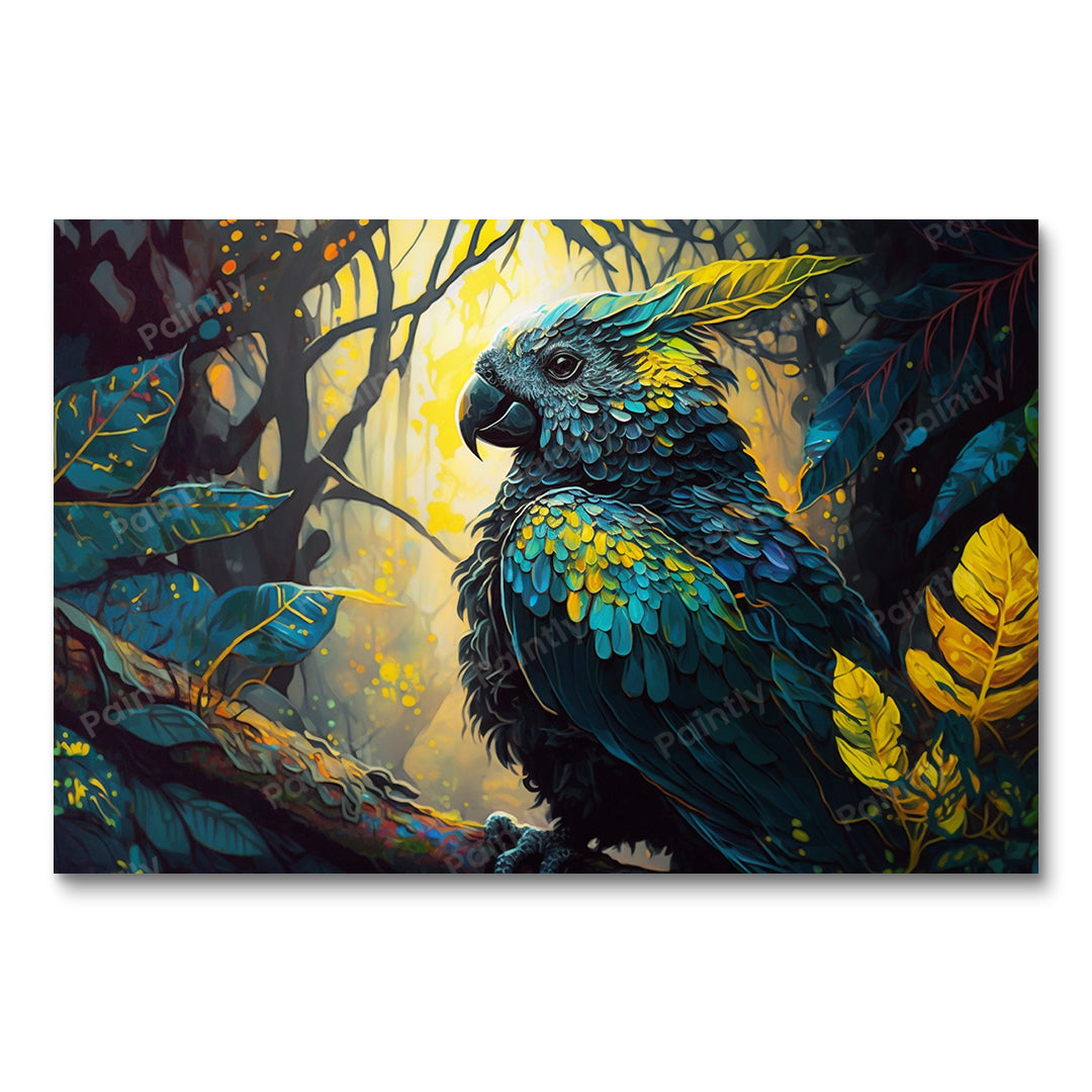 Matte Black Cockatoo VII