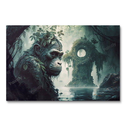 Chimp Contemplation by Lexas