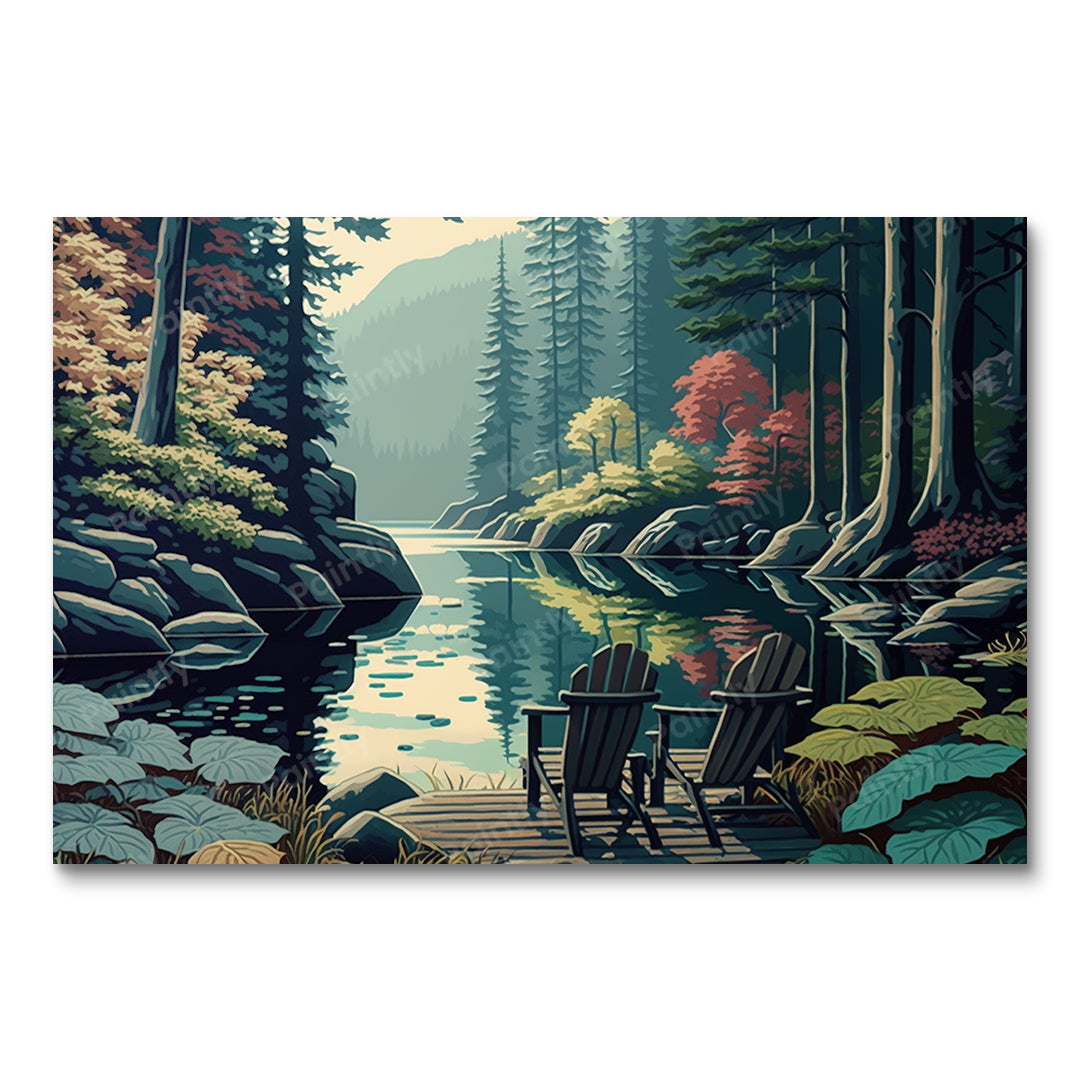 Chairs by the Lake XIII